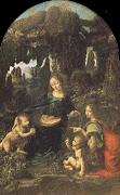 Leonardo  Da Vinci Madonna of the Rocks china oil painting reproduction